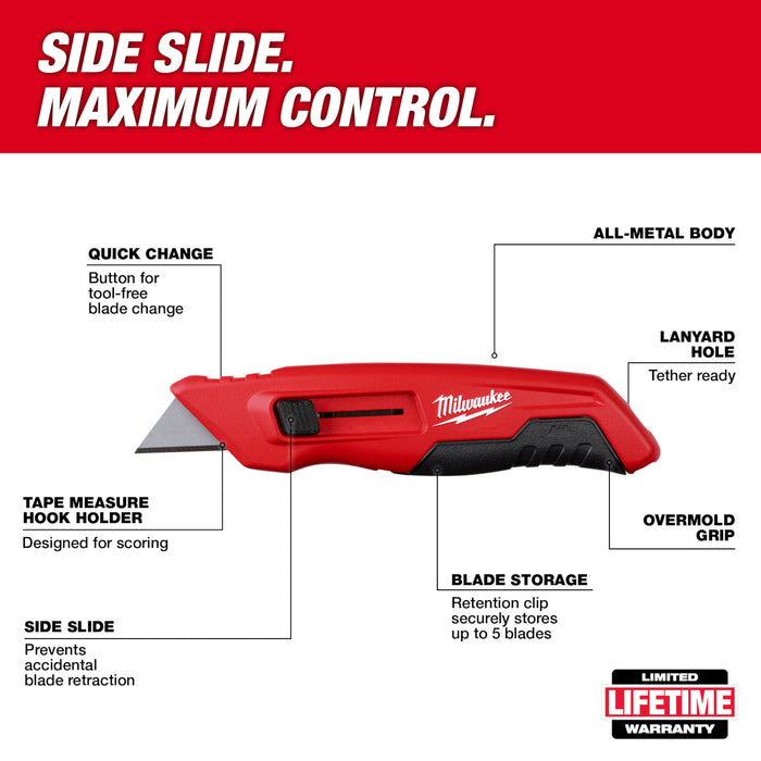 MILWAUKEE Side Sliding Utility Knife