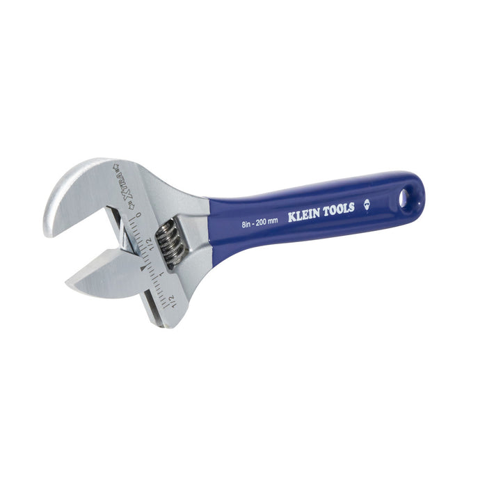 KLEIN TOOLS 8" Extra-Wide Jaw Adjustable Wrench