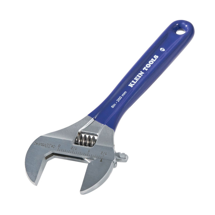 KLEIN TOOLS 8" Extra-Wide Jaw Adjustable Wrench