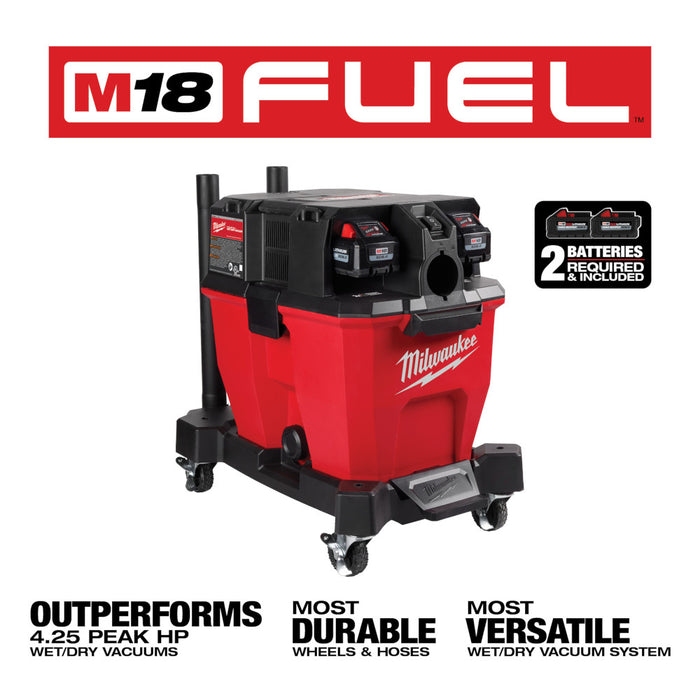 MILWAUKEE M18 FUEL™ 9 Gallon Dual-Battery Wet/Dry Vacuum Kit Q4
