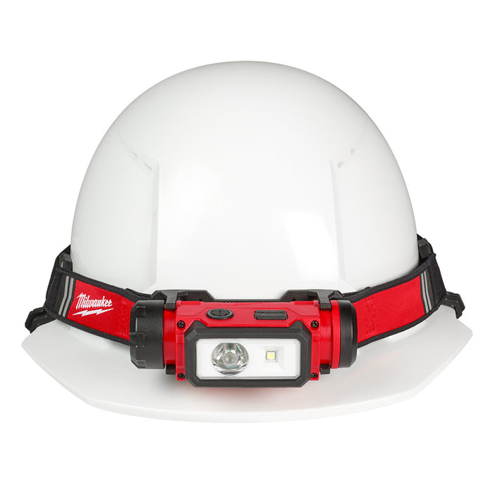 Linterna frontal con casco USB MILWAUKEE REDLITHIUM™