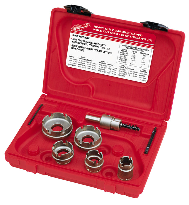Milwaukee Tools QC Carbide Cutter Set 7PC 49-22-8310