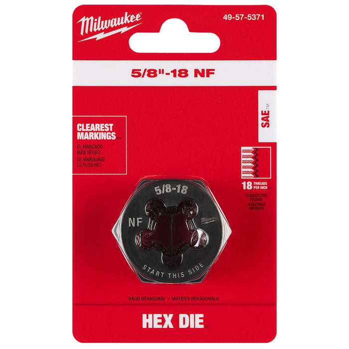 Troquel de roscado hexagonal MILWAUKEE de 1-7/16"