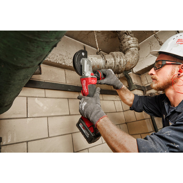 MILWAUKEE M18 FUEL 5" Flathead Braking Grinder w/ Paddle No-Lock Switch (Tool Only)