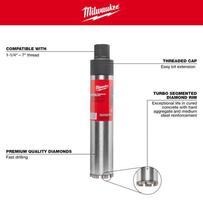 Milwaukee Tools 3-1/2" Diam Core-Premium 48-17-3035