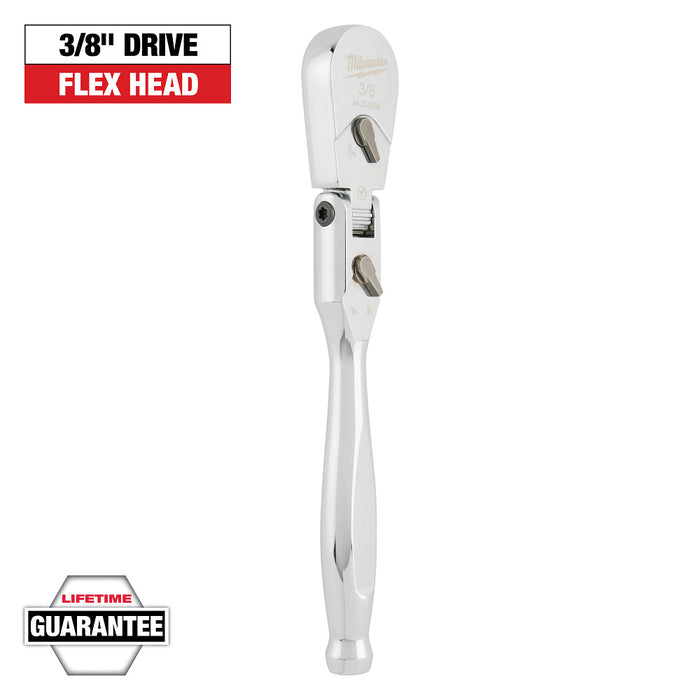 MILWAUKEE 3/8" Drive 9" Flex Head Ratchet