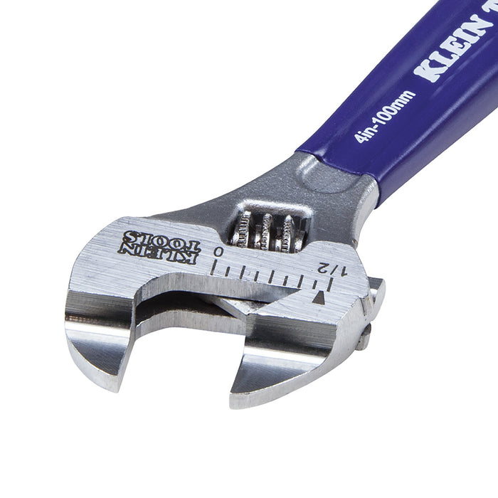 KLEIN TOOLS Llave ajustable de mandíbula delgada de 4" 