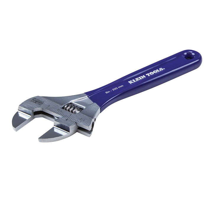 KLEIN TOOLS 8" Slim-Jaw Adjustable Wrench