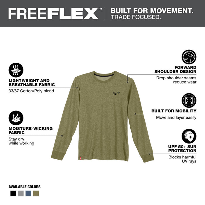 Camiseta de trabajo híbrida MILWAUKEE - Manga larga