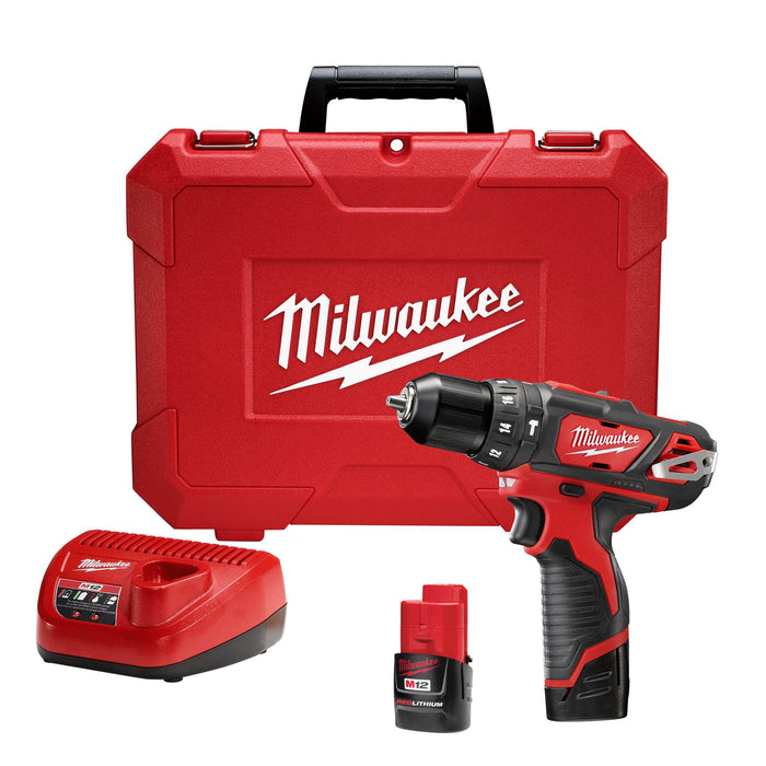 Kit de taladro percutor/destornillador MILWAUKEE M12™ de 3/8”
