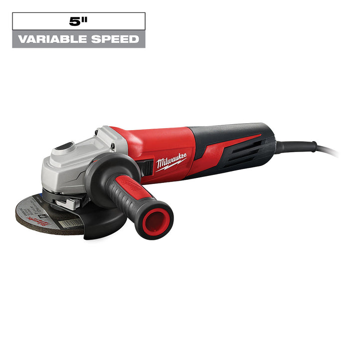 MILWAUKEE 13 Amp 5" Small Angle Grinder w/ Slide Lock-On Switch