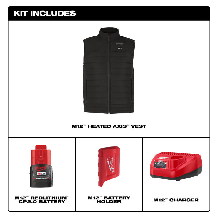 MILWAUKEE M12™ Heated AXIS™ Vest Kit
