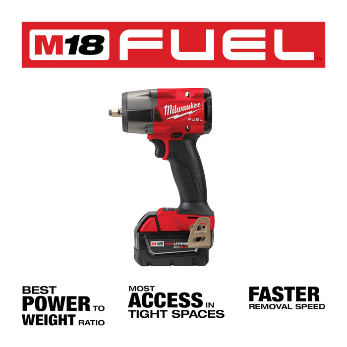MILWAUKEE M18 FUEL™ 3/8" Mid-Torque Impact Wrench w/ Friction Ring Kit