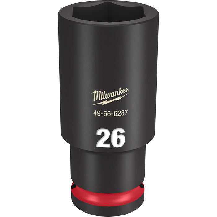 MILWAUKEE SHOCKWAVE Impact Duty 1/2" Drive 26MM Profundo 6 puntos Dado