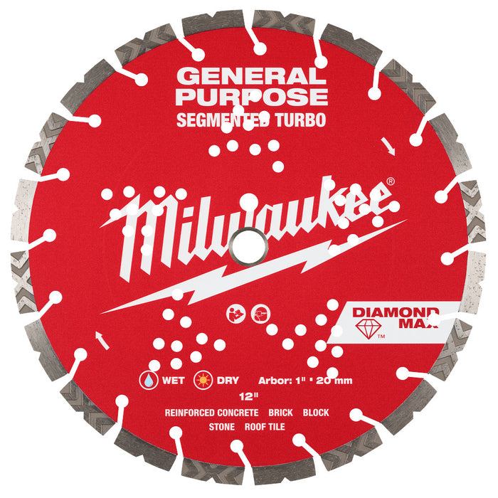 MILWAUKEE DIAMOND MAX™ Segmented Turbo General Purpose Blades