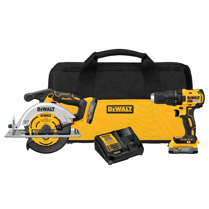 DeWalt DCK239E2 20V MAX Brushless Cordless Circular Saw & Drill Combo Kit with POWERSTACK Batteries 1 Question, 1 Answer or Be the first to write a review