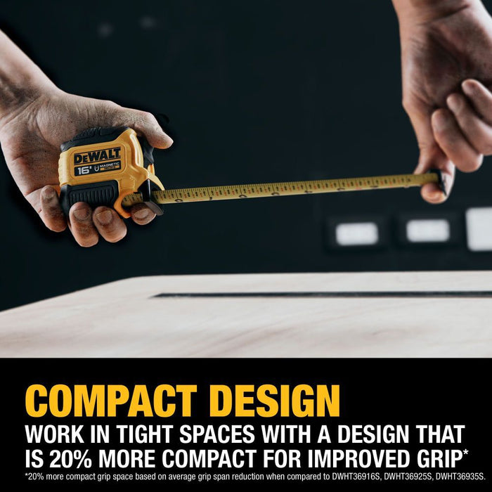 DEWALT 16FT COMPACT MAGNETIC Tape Measure DWHT39116S