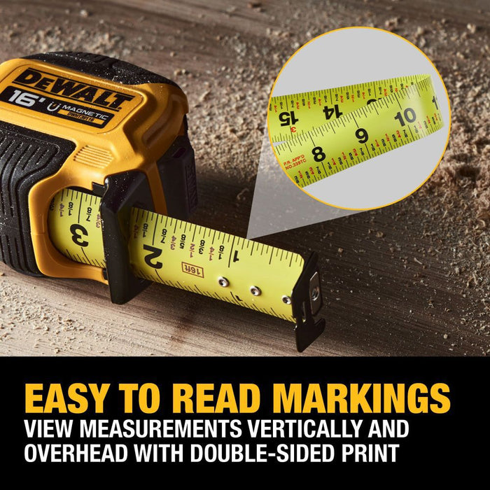 DEWALT 16FT COMPACT MAGNETIC Tape Measure DWHT39116S