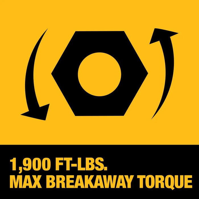 Kit de llave de impacto de alto torque DEWALT 20V MAX* 1/2" (4.0Ah)