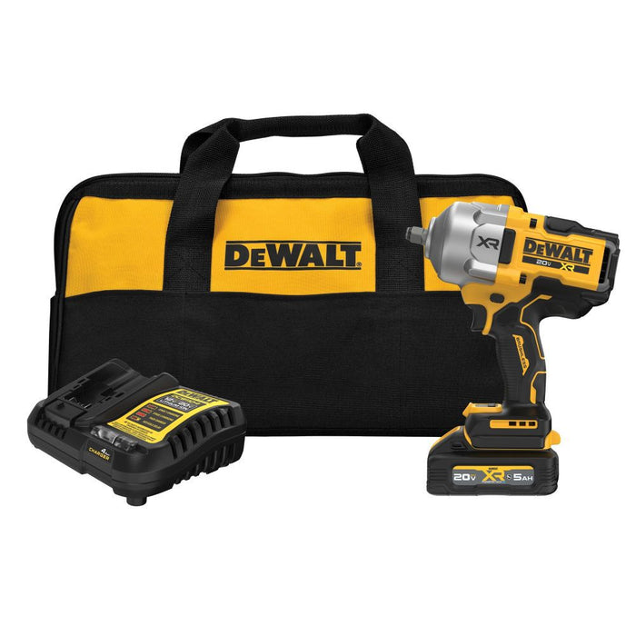 Kit de llave de impacto de alto torque DEWALT 20V MAX* 1/2" (4.0Ah)
