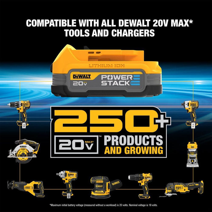 DEWALT 20V Compact Hammer Drill Kit with POWERSTACK Battery