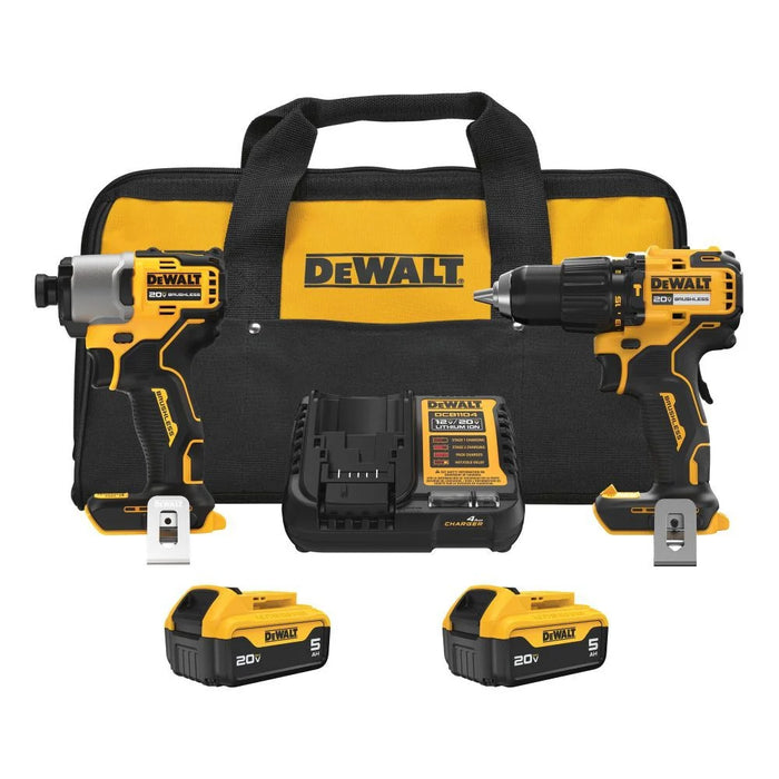 DEWALT 20V MAX 2-Tool Hammer Drill and Impact Combo Kit DCK203P2
