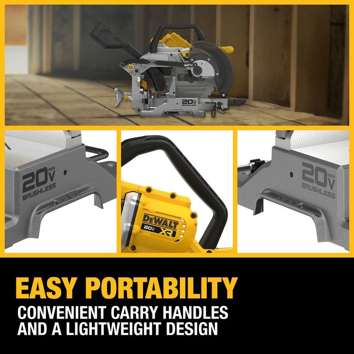 DEWALT 20V MAX XR 10 Inch Double Bevel Fixed Miter Saw (Bare Tool) DCS714B