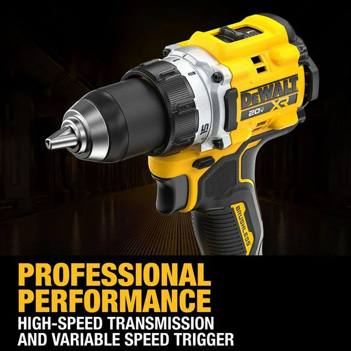 DEWALT 20V MAX XR 1/2 Inch Drill Driver Kit with 5 Ah POWERSTACK