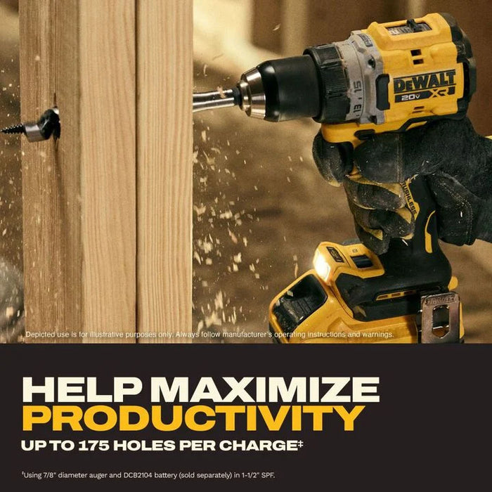 DEWALT 20V MAX XR 1/2 Inch Drill Driver Kit with 5 Ah POWERSTACK