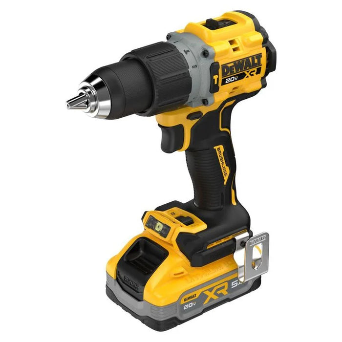 DEWALT 20V MAX XR 1/2 Inch Hammer Drill 5 Ah Kit