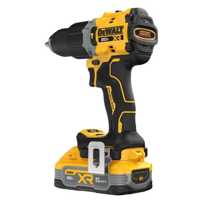 DEWALT 20V MAX XR 1/2 Inch Hammer Drill 5 Ah Kit