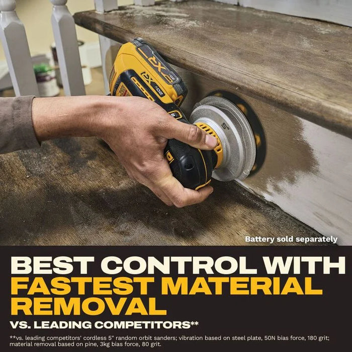 DEWALT 20V MAX* XR 5 Inch Random Orbital Sander (Bare Tool)