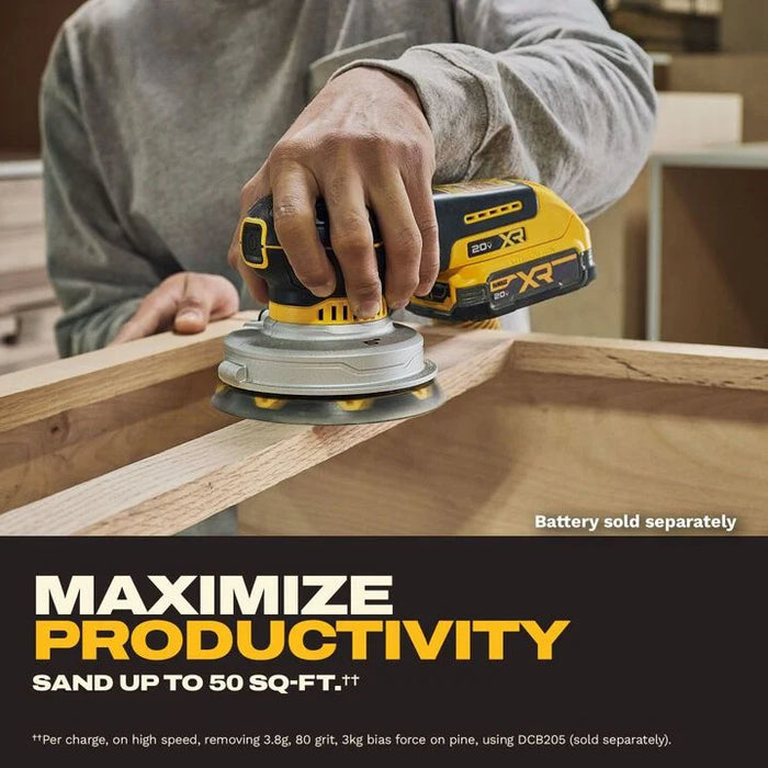 DEWALT 20V MAX* XR 5 Inch Random Orbital Sander (Bare Tool)
