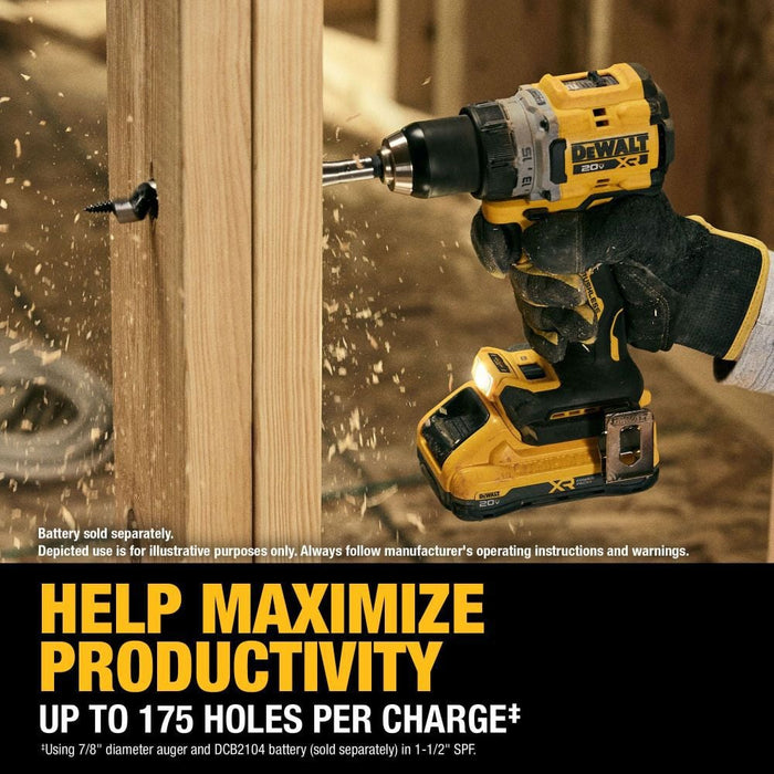 DEWALT 20V MAX XR Brushless Cordless 1/2 Inch Drill/Driver (Bare Tool) DCD801B