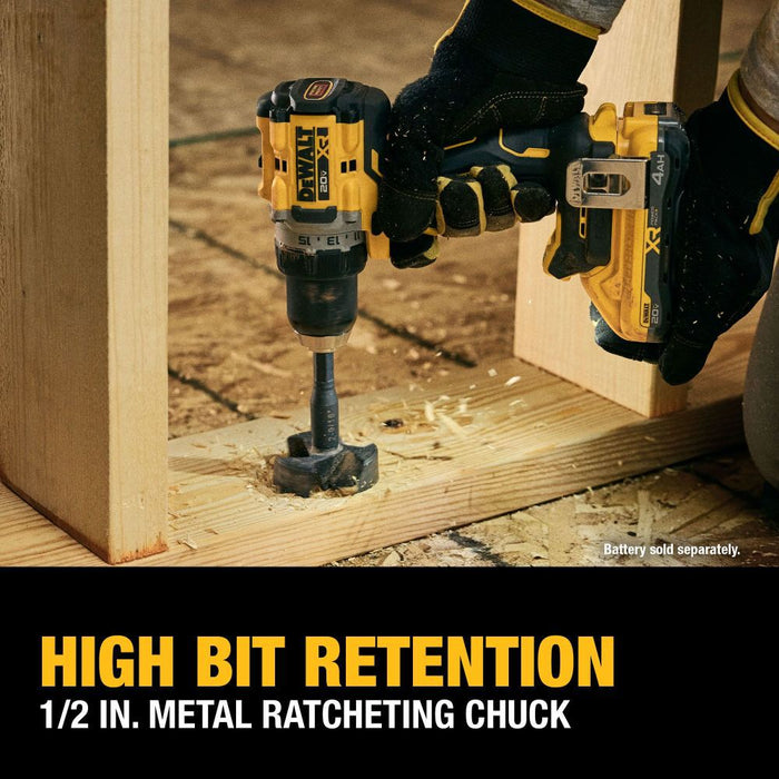 DEWALT 20V MAX XR Brushless Cordless 1/2 Inch Drill/Driver (Bare Tool) DCD801B