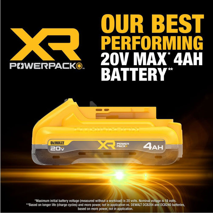 DeWalt 20V MAX* XR POWERPACK™ 4Ah Battery (2 PK) DCB2104-2