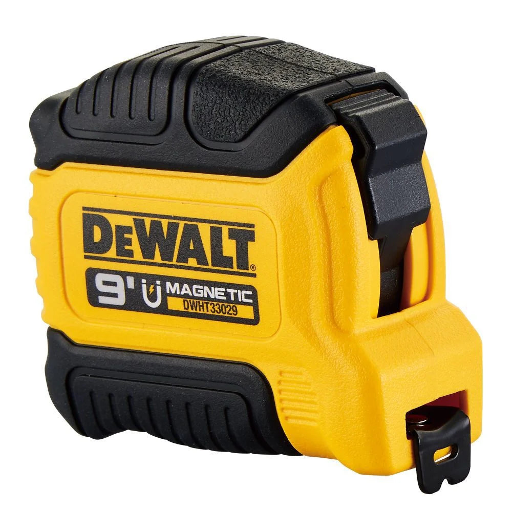 DEWALT 9-Foot Tape Measure - 1/2-Inch Wide Blade With Magnetic Back, 1/16-Inch Accuracy