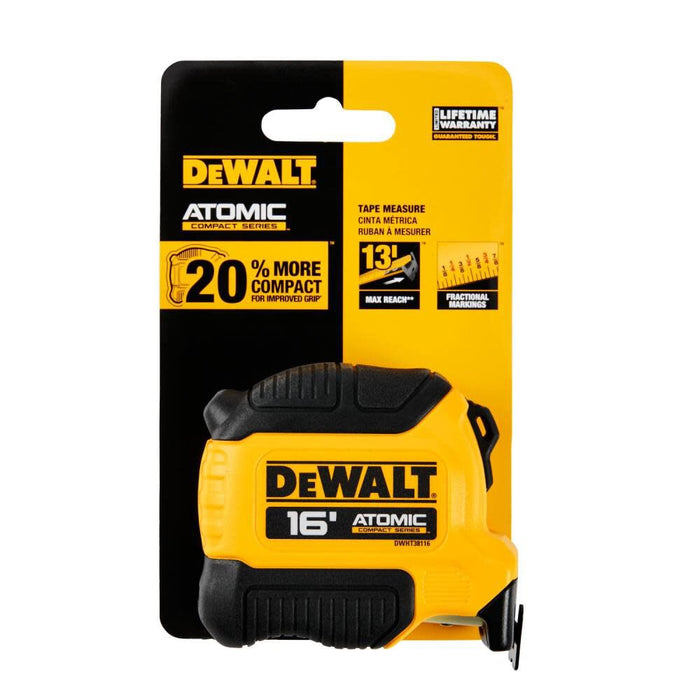 DEWALT ATOMIC COMPACT SERIES 16 ft. Tape Measure