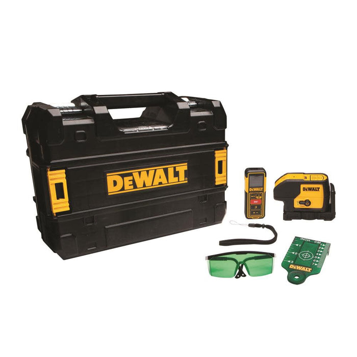 Kit combinado de láser puntual y de línea verde DEWALT