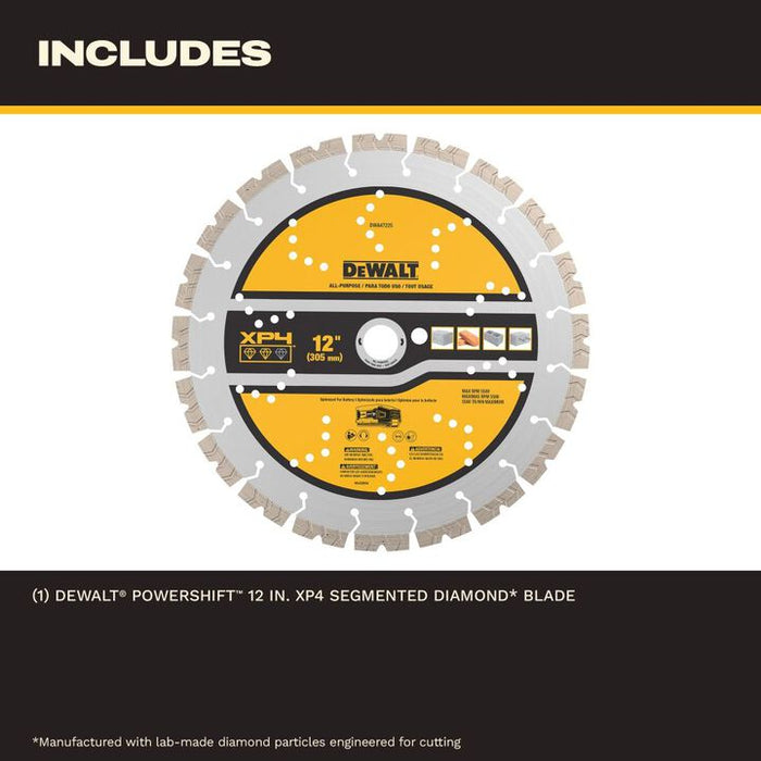 DEWALT POWERSHIFT 12 Inch XP4 Segmented Diamond Blade