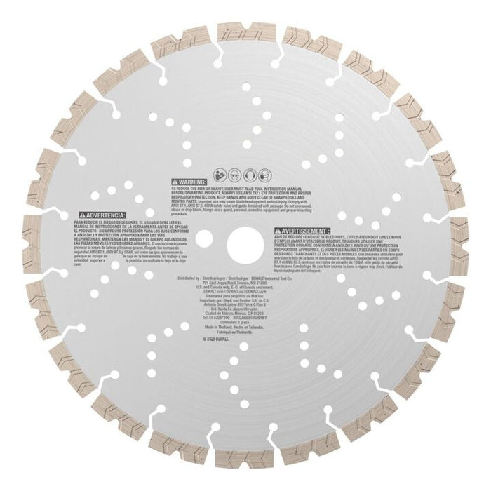 DEWALT POWERSHIFT 12 Inch XP4 Segmented Diamond Blade