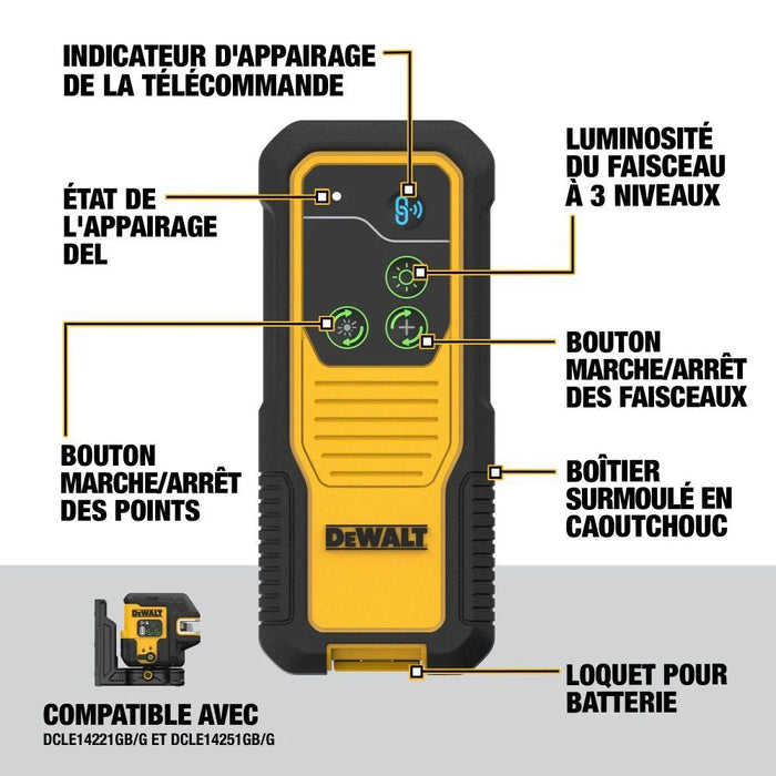 Kit de nivel láser giratorio para interiores y exteriores DEWALT