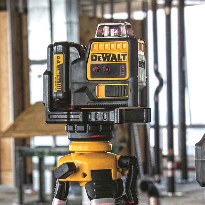 Láser de línea cruzada de haz rojo de 360 ​​grados DEWALT