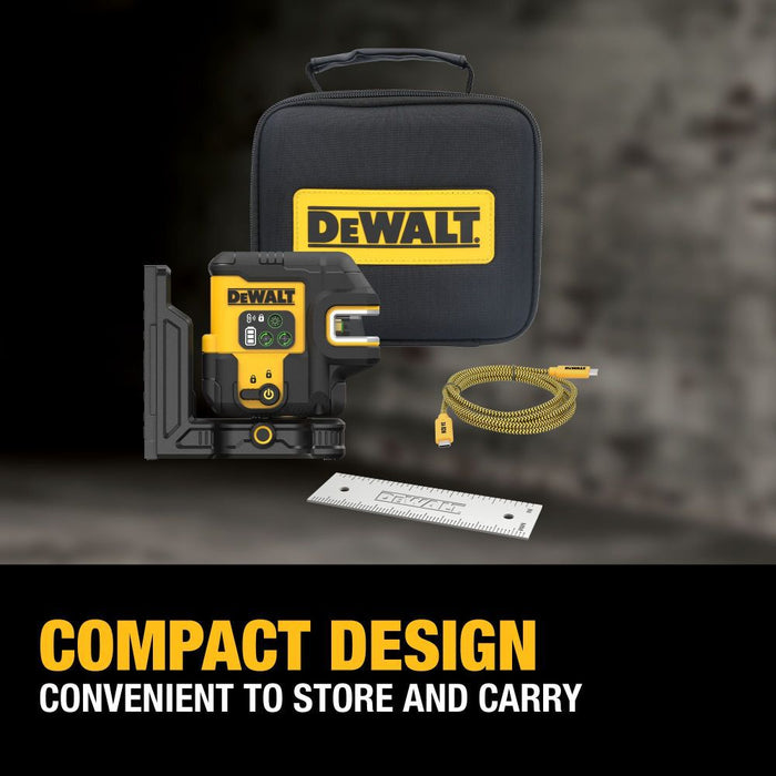 Kit de nivel láser giratorio para interiores y exteriores DEWALT