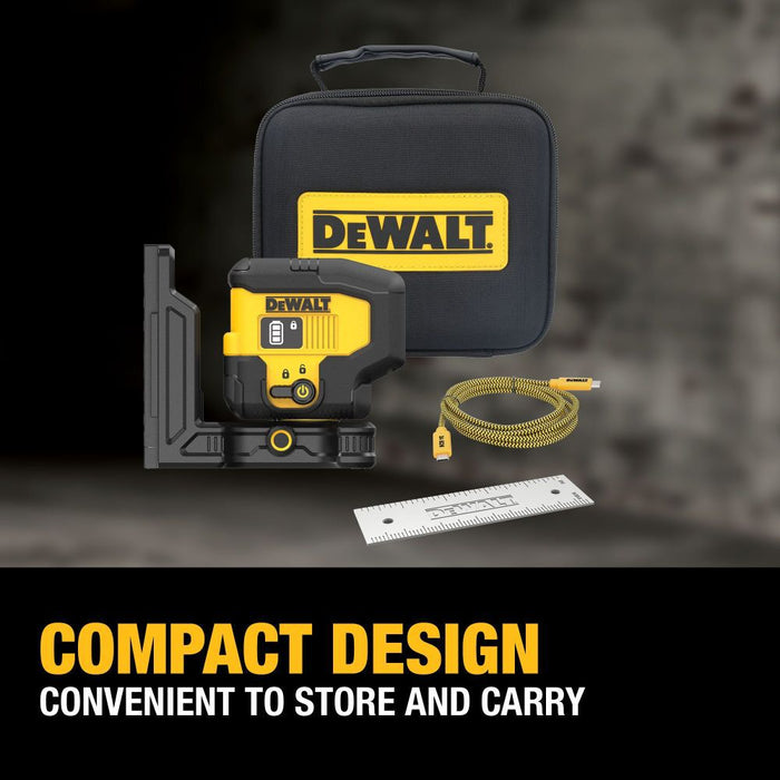 Kit de nivel láser giratorio para interiores y exteriores DEWALT