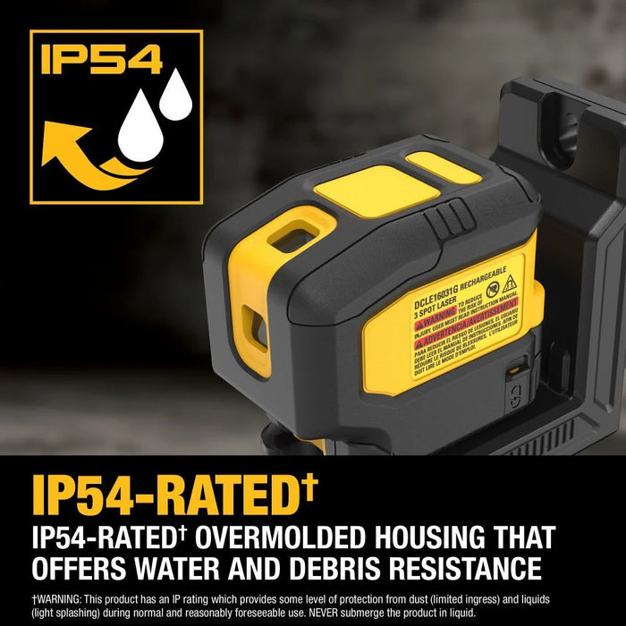 Kit de nivel láser giratorio para interiores y exteriores DEWALT