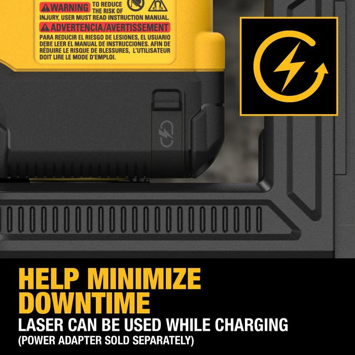 Kit de nivel láser giratorio para interiores y exteriores DEWALT