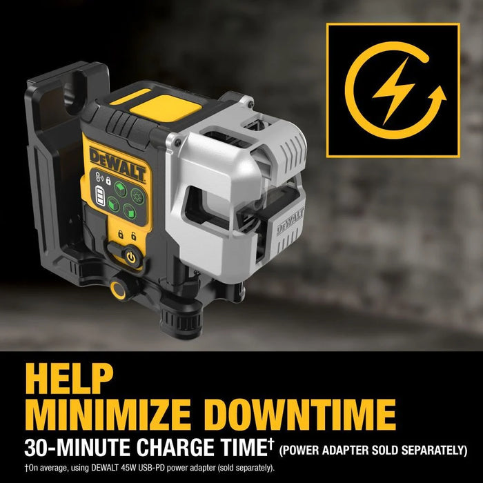 Kit de nivel láser giratorio para interiores y exteriores DEWALT