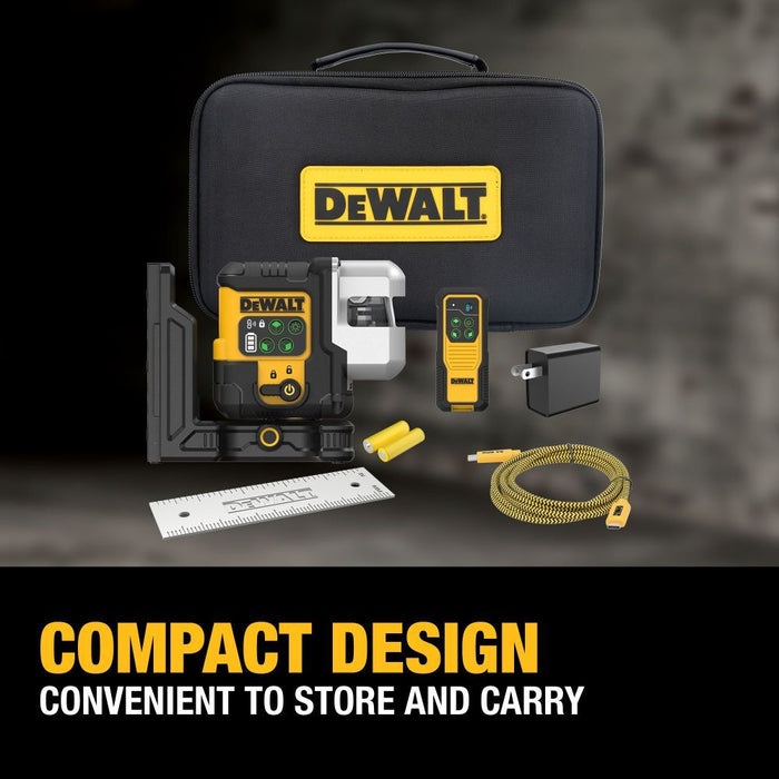 Kit de nivel láser giratorio para interiores y exteriores DEWALT