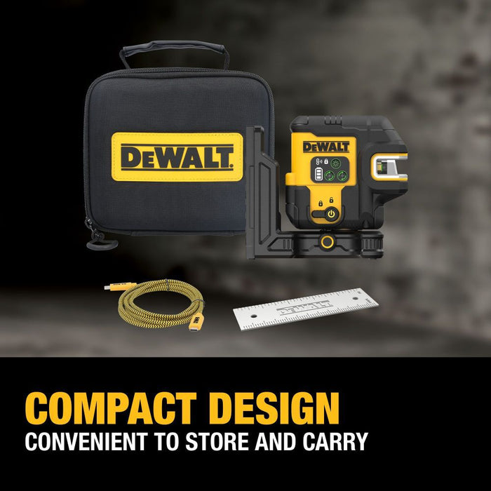 Kit de nivel láser giratorio para interiores y exteriores DEWALT
